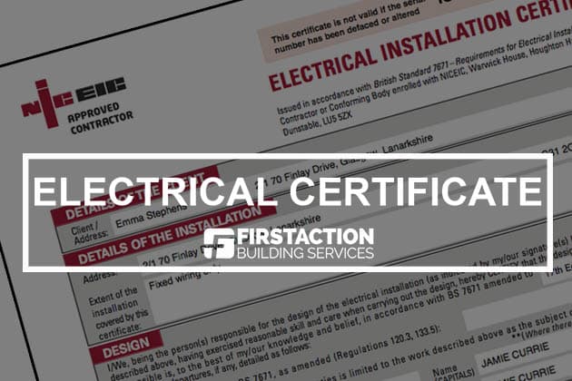 Electrical certificates